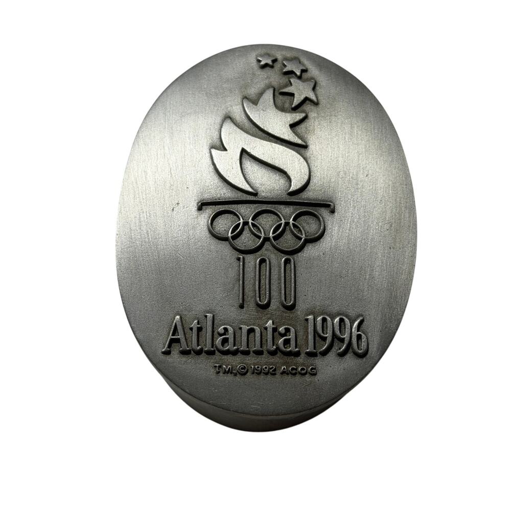 Vintage Atlanta 1996 Olympic Trinket Box ACOG Licensing Seminar USA